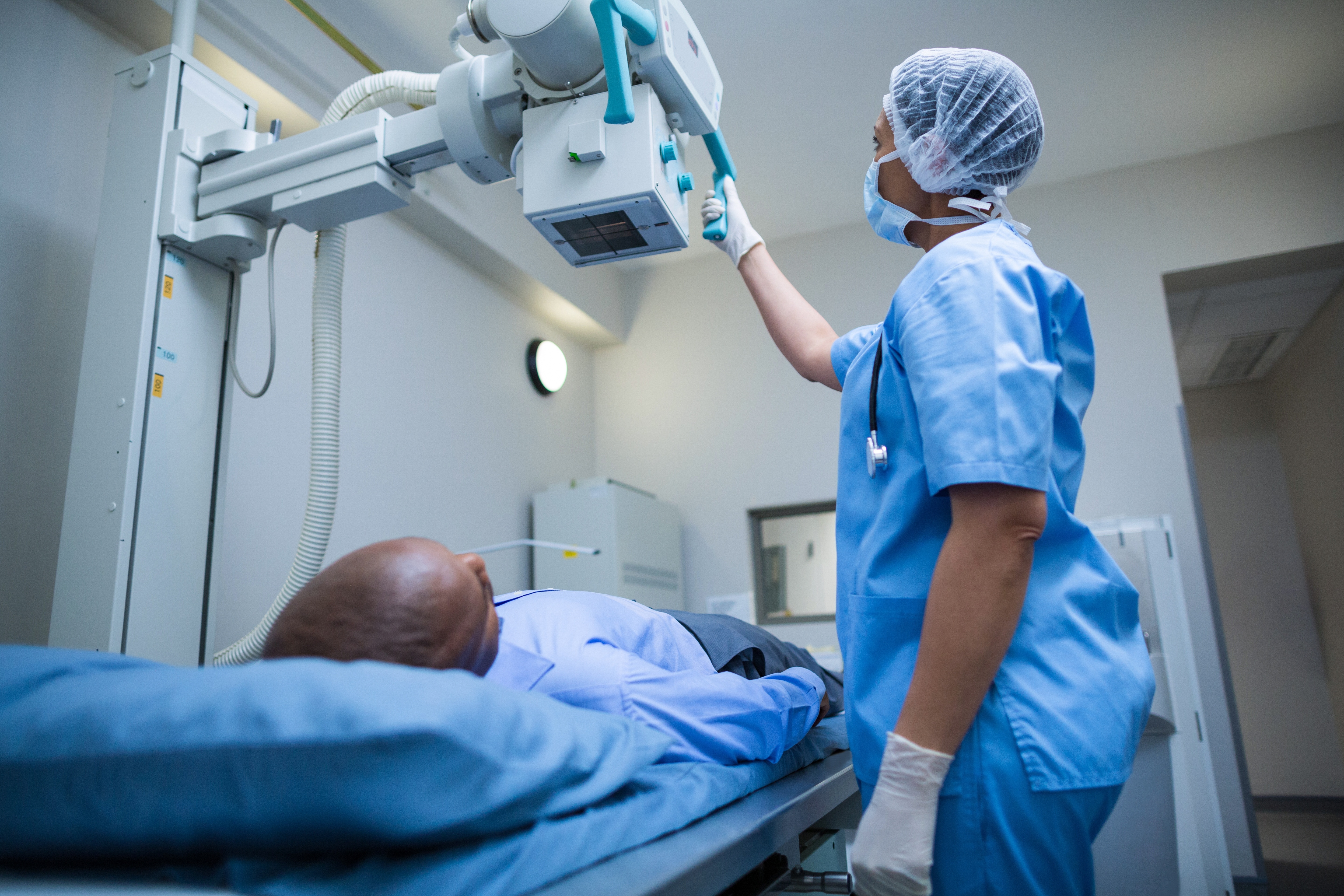 Patient having X-ray